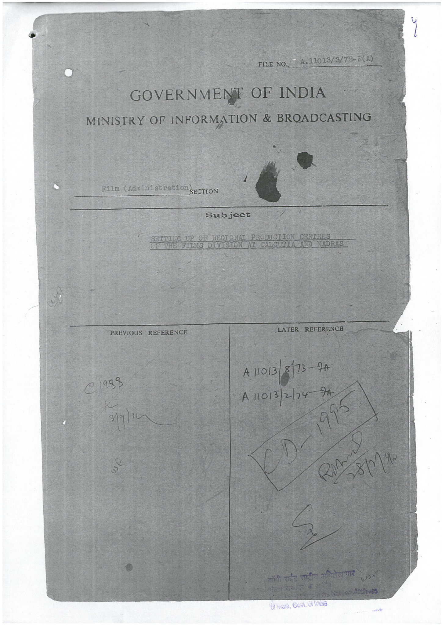 Fifth Five Year Plan Proposals-Information and Publicity-Minutes of the Meeting Held by MSIB at 11.00 A.M. on May 30, 1973