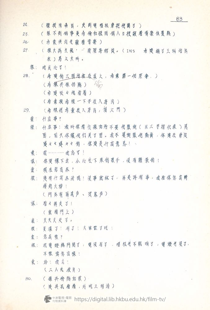 捲動滑鼠可以縮放圖片 - “四千金”.分幕對白本 四千金 中港電視電影刊物 - 頁83