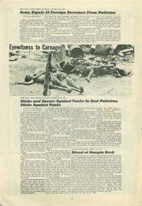  Special Issue Blood of Bangla Desh News stateman, April 16, 1971 