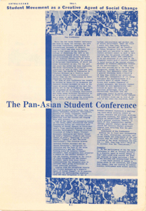 12 Student Movement as a Creative Agent of Social Change: The Pan-Asian Student Conference C.P.W. 