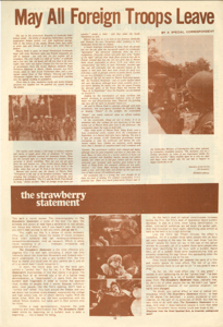  16 The strawberry statement Reprinted from the Great Specked Bird, an American underground paper 