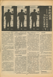  復刊（2） Growth of a revolution - cultural revolution in the east in the 1960s II 沅志雄 