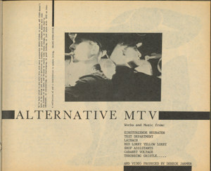  Alternative: Film and video festival 1986 with page on Blackbird 火鳥電影會, 藝術中心 