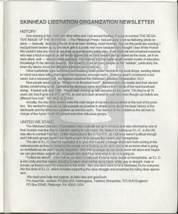  5 Skinhead Liberation Organization Newsletter  