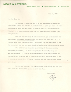 Letter from Olga to Mok Chiu Yu Olga 