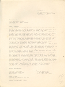  Letter from David Koven to Mok Chiu Yu KOVEN, David 