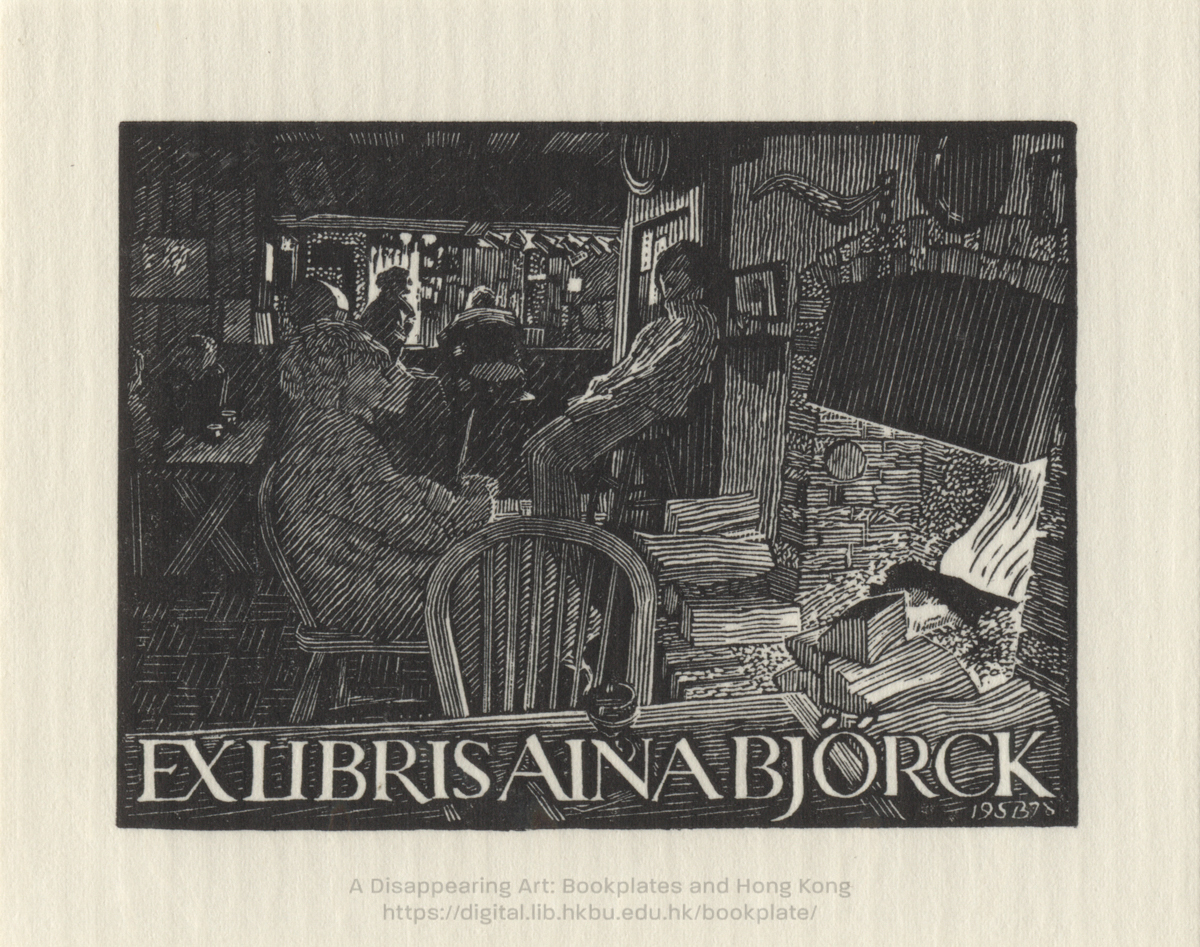 bookplate 藏書票 Ex Libris Association BREDT, Simon 