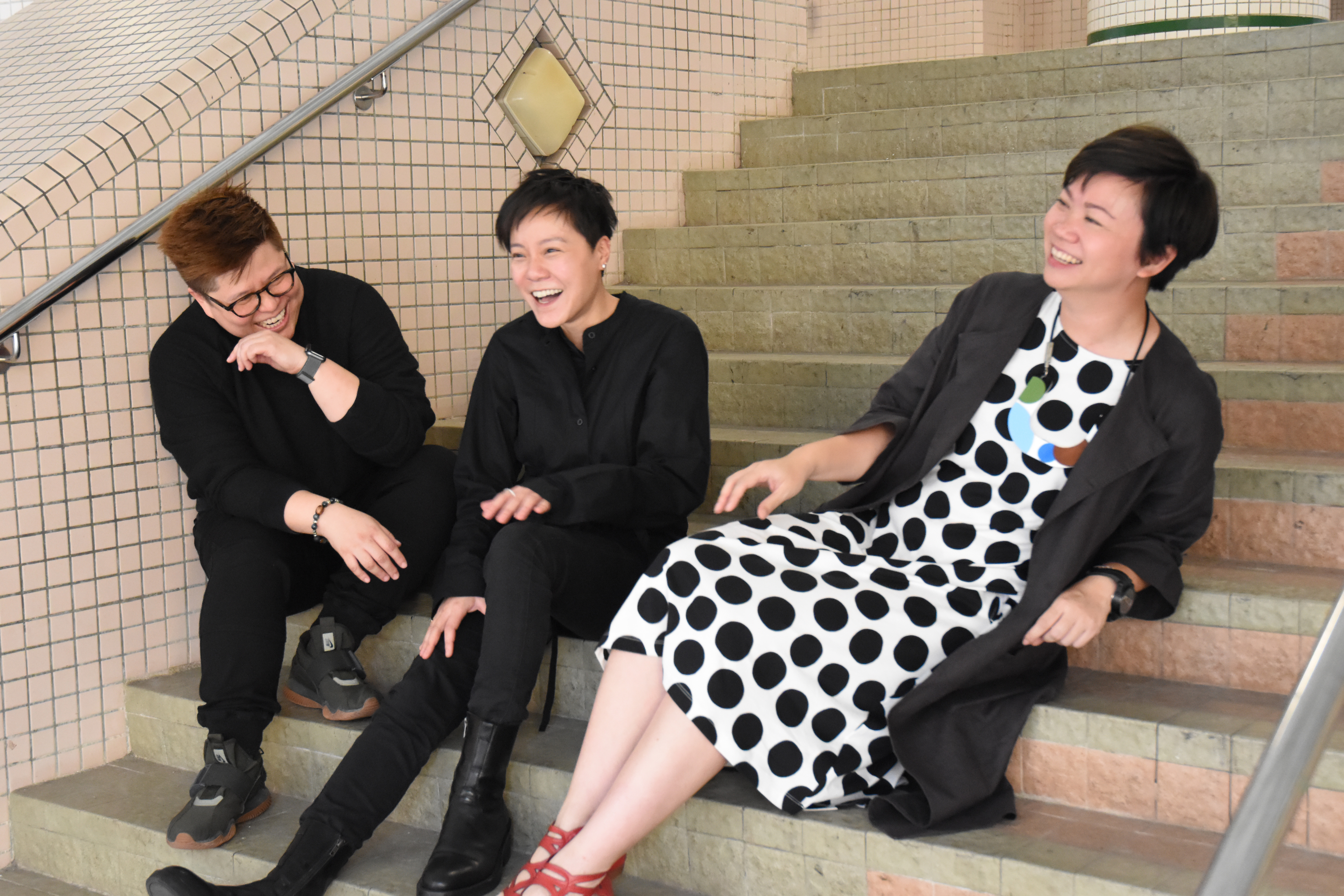 吳慧雯、陳凱欣、傅若茵：一條大樓梯　凝聚傳理人 Buji NG, Helen CHAN & Barbara FU: A staircase that links to all COMM people