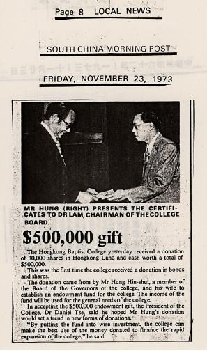 $500,000 gift